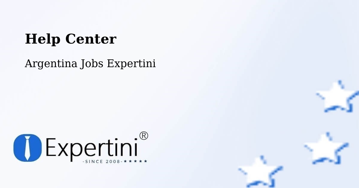Help Center – Sacanta - Argentina Jobs Expertini