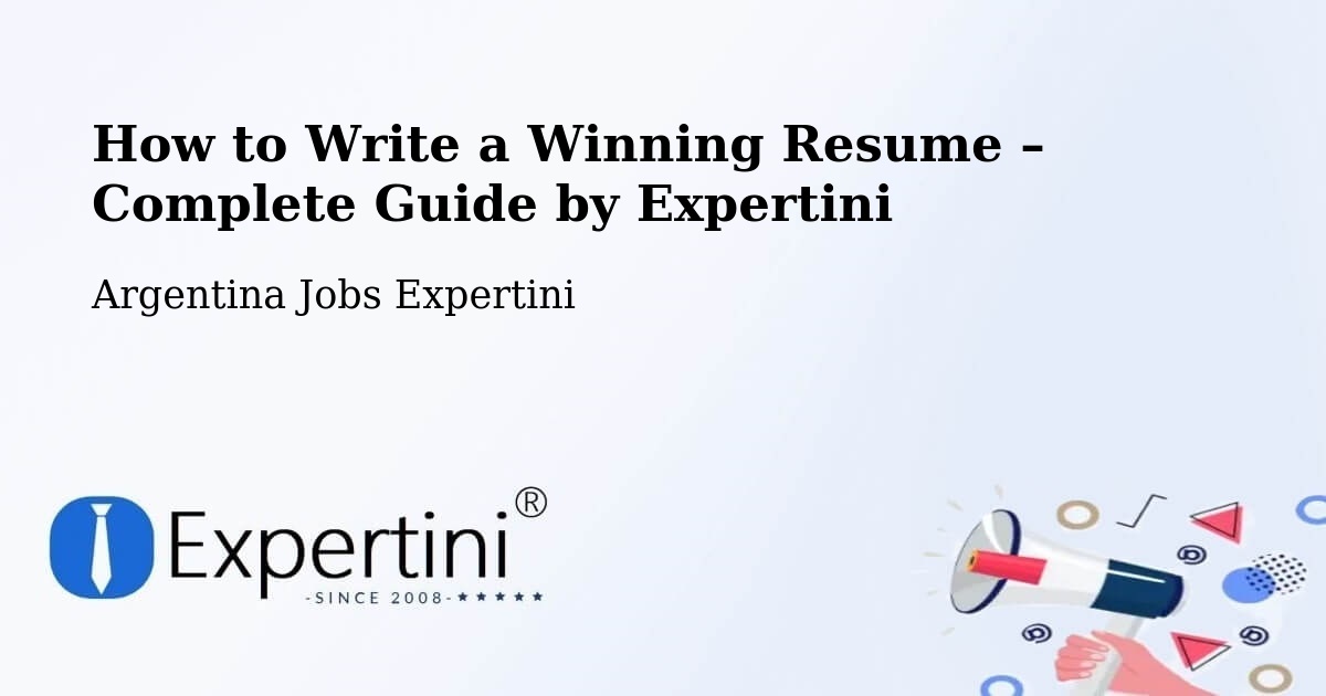 Resume Writing Guide for Job Seekers – Sacanta - Sacanta, Argentina Jobs Expertini